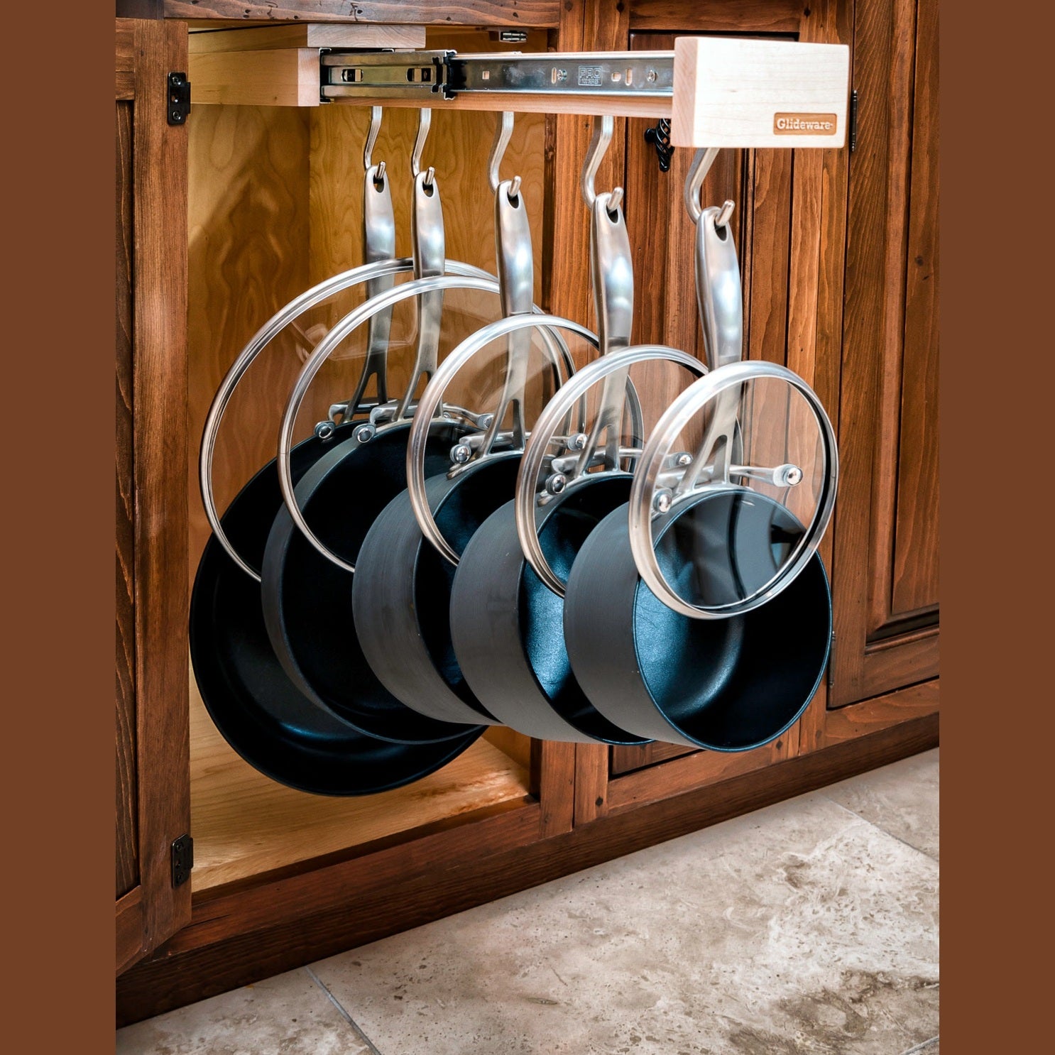 Natural Maple Glideware Pantry Pullout for 22" Depth