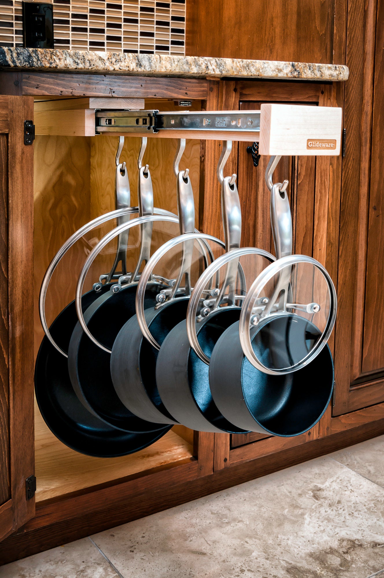 Natural Maple Glideware Pantry Pullout for 22" Depth