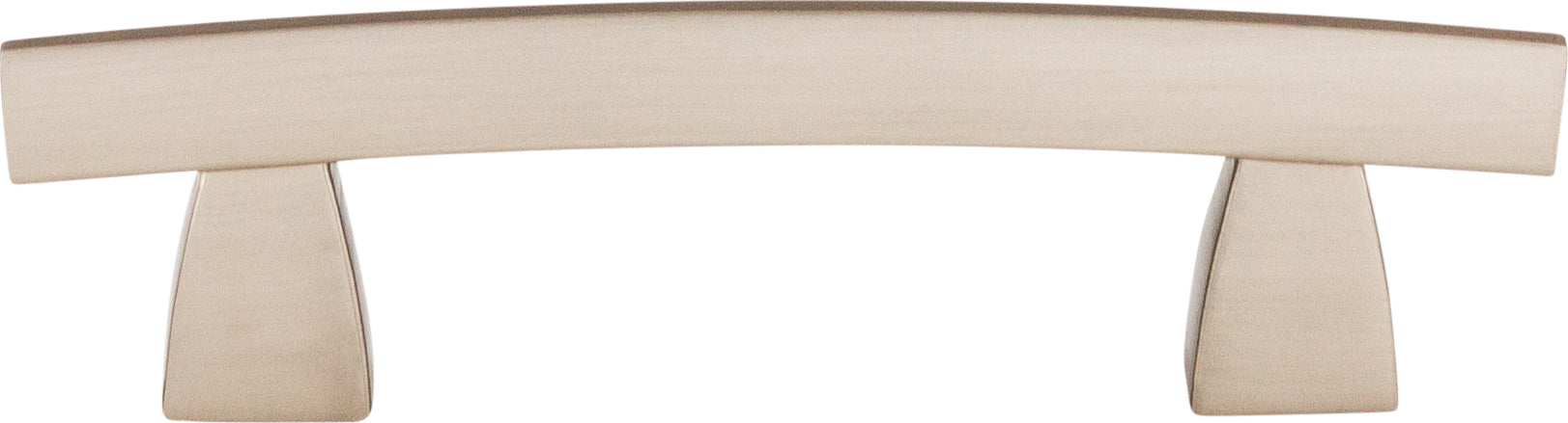 Top Knobs Arched Series 3"(76mm) CC Pull, Brushed Satin Nickel