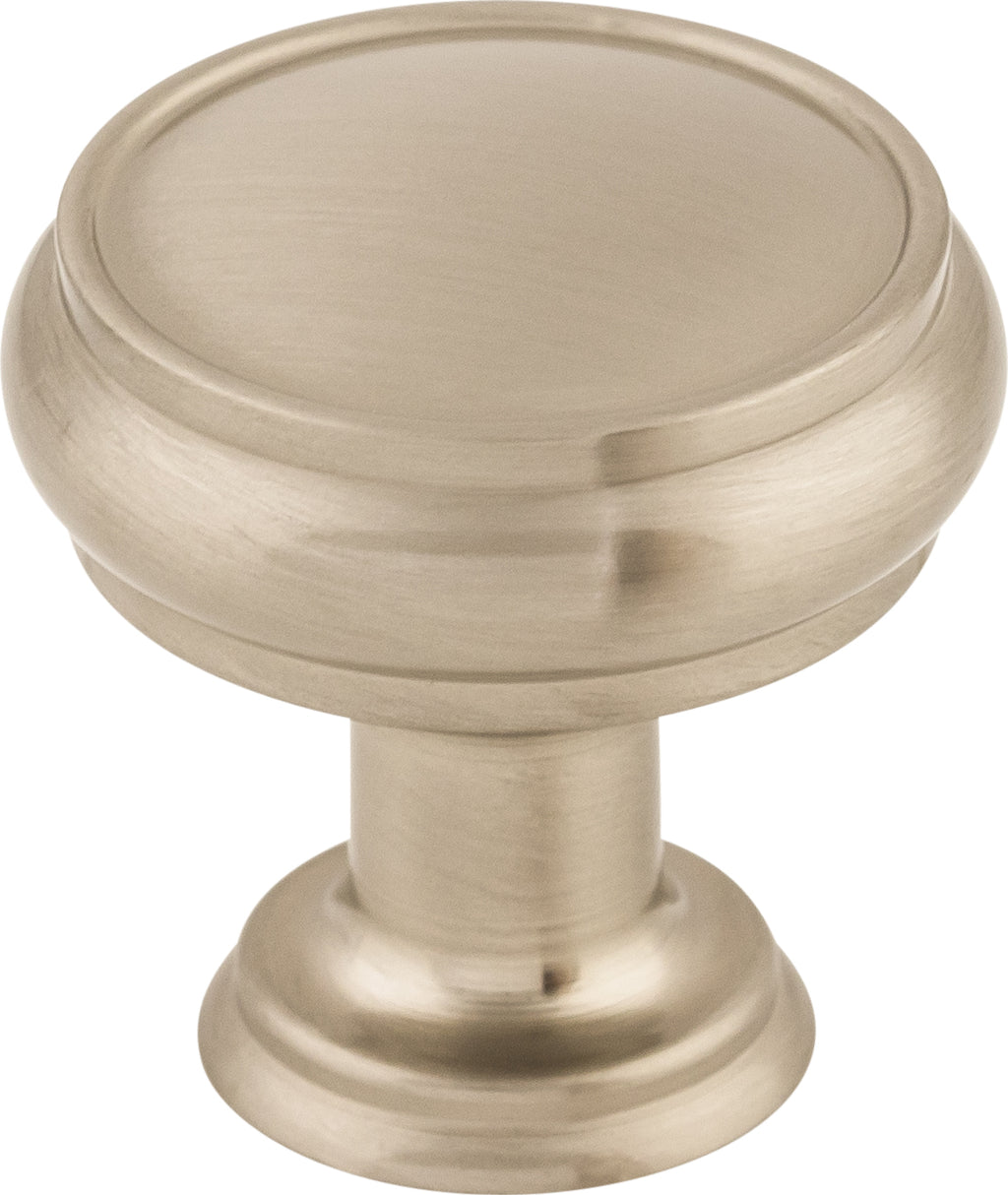 Top Knobs Eden Series 1-3/16"L Knob, Brushed Satin Nickel