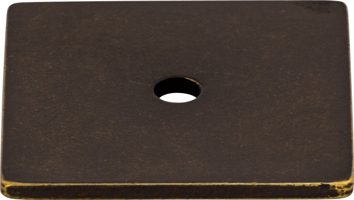 Top Knobs Square Series 1-1/4"L Backplate, German Bronze