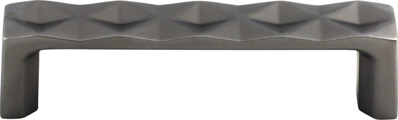 Top Knobs Quilted Series 3-3/4"(95mm) CC Pull, Ash Gray