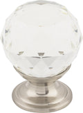 Top Knobs Clear Crystal Series 1-1/8"L Knob, 