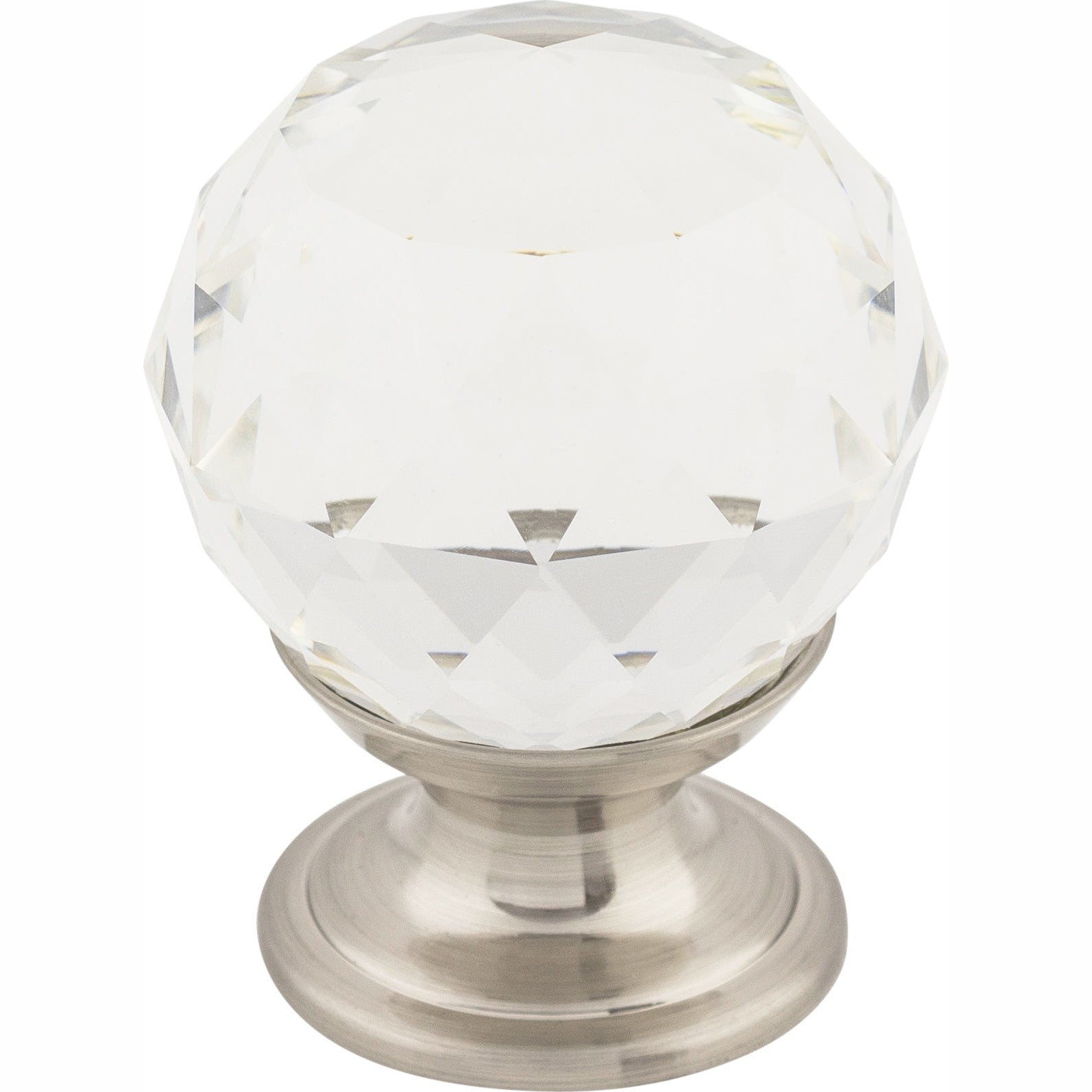 Top Knobs Clear Crystal Series 1-1/8"L Knob, 