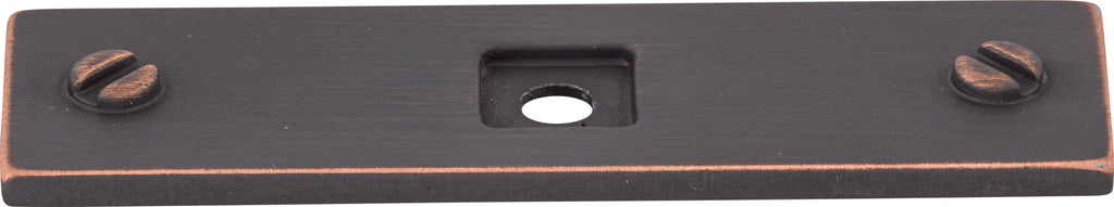 Top Knobs Channing Series 3"L Backplate, Umbrio