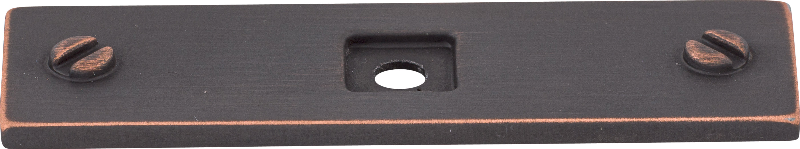 Top Knobs Channing Series 3"L Backplate, Umbrio