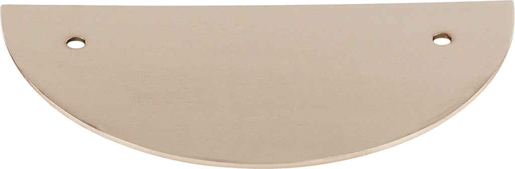 Top Knobs Half Circle Series 3-1/2"(89mm) CC Backplate, Polished Nickel