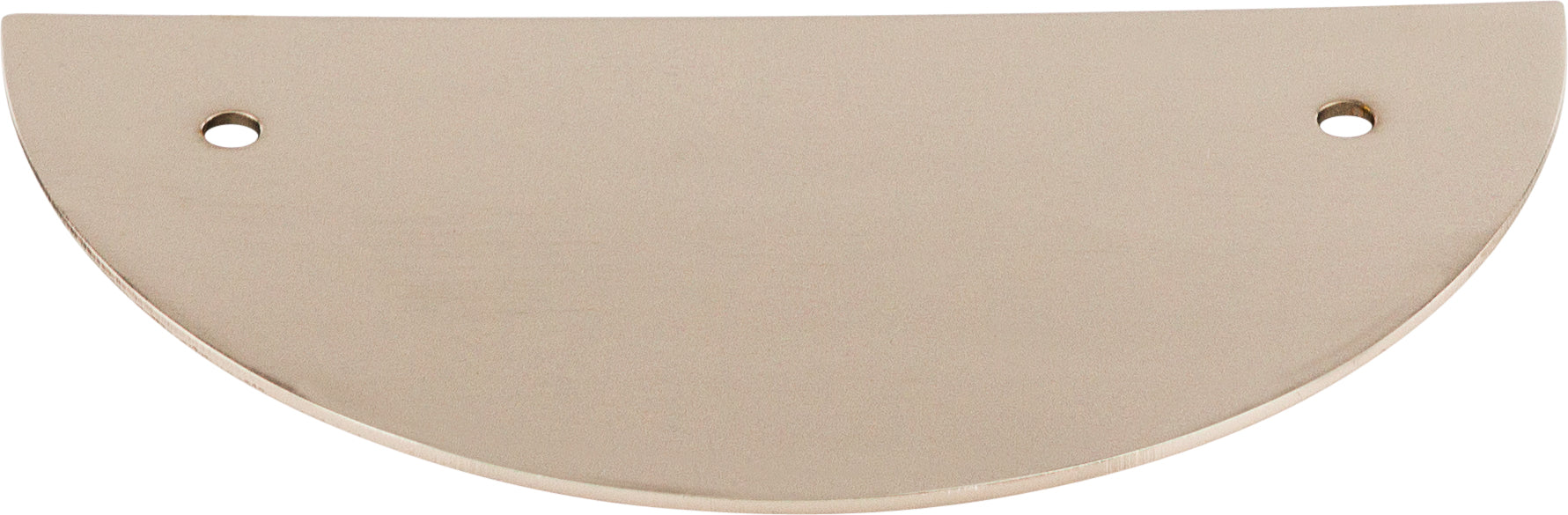 Top Knobs Half Circle Series 3-1/2"(89mm) CC Backplate, Polished Nickel