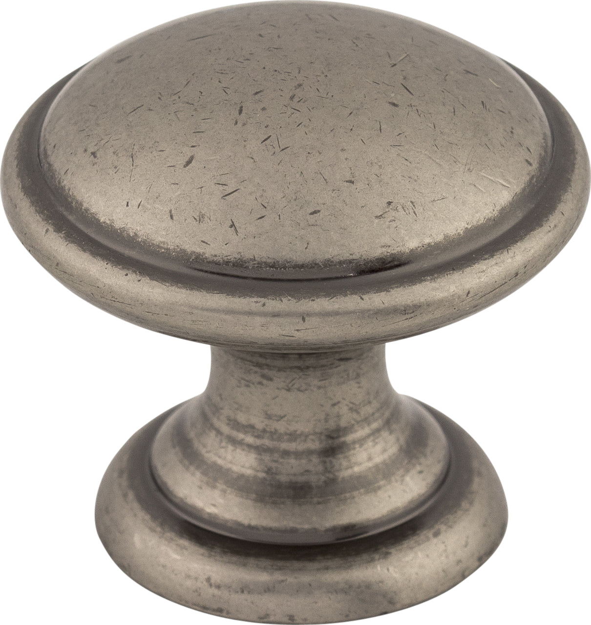 Top Knobs Rounded Series 1-1/4"L Knob, Pewter Antique
