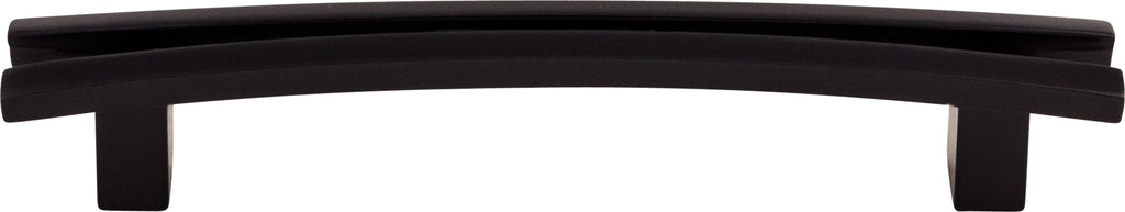 Top Knobs Flared Series 5"(127mm) CC Pull, Flat Black