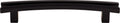 Top Knobs Flared Series 5"(127mm) CC Pull, Flat Black