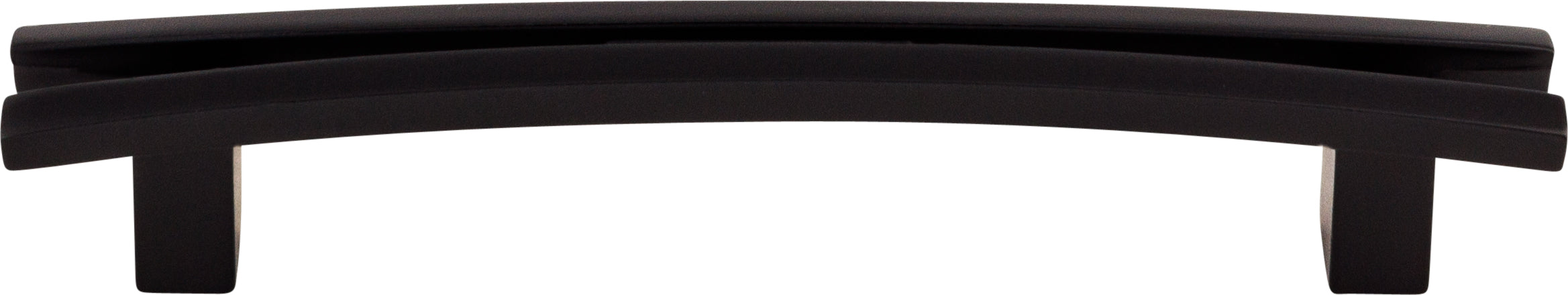 Top Knobs Flared Series 5"(127mm) CC Pull, Flat Black