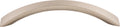 Top Knobs Crescent Flair Series 5-1/16"(128mm) CC Pull, Brushed Satin Nickel