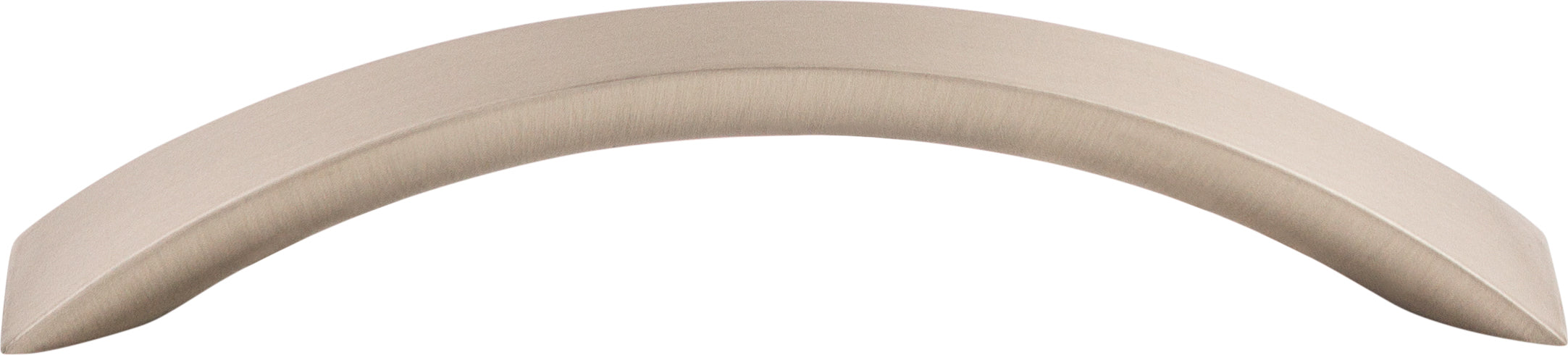 Top Knobs Crescent Flair Series 5-1/16"(128mm) CC Pull, Brushed Satin Nickel