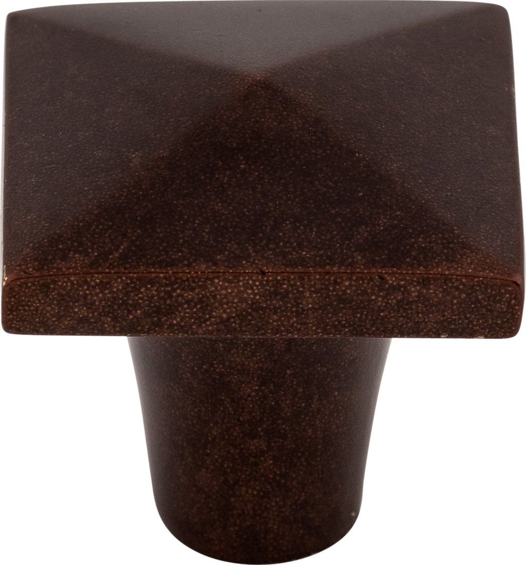 Top Knobs Aspen Square Series 1-1/4"L Knob, Mahogany Bronze