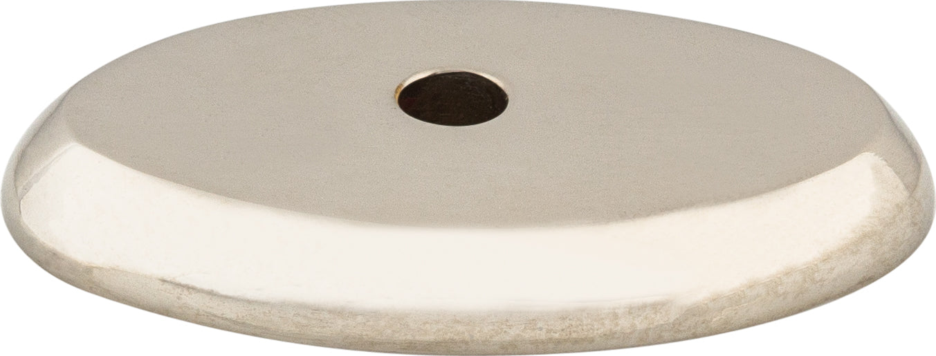 Top Knobs Aspen II Backplate Series 1-1/2"L Oval, Polished Nickel