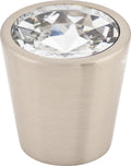 Top Knobs Clear Crystal Center Series 1-1/16"L Knob, 