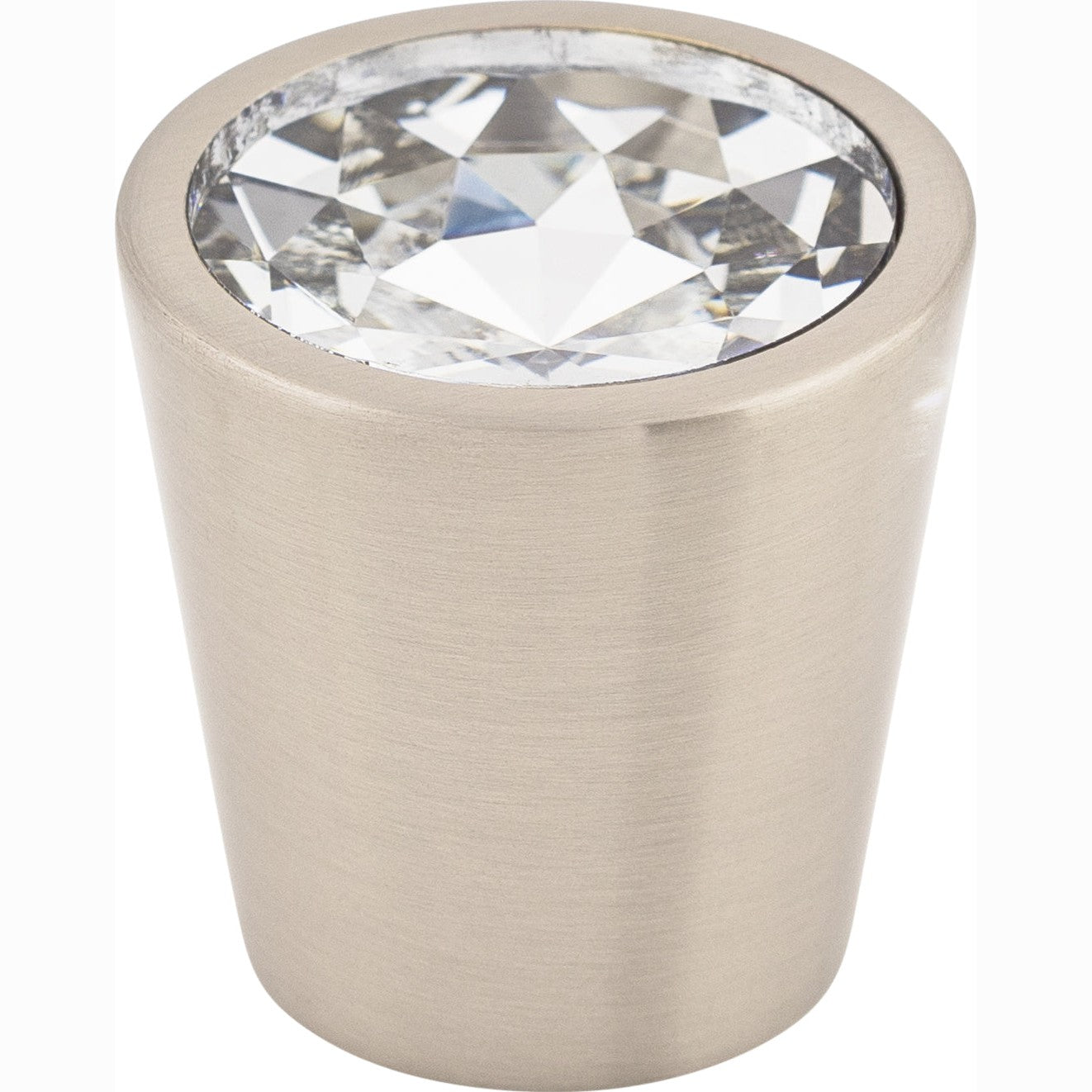 Top Knobs Clear Crystal Center Series 1-1/16"L Knob, 