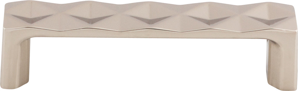 Top Knobs Quilted Series 3-3/4"(95mm) CC Pull, Polished Nickel