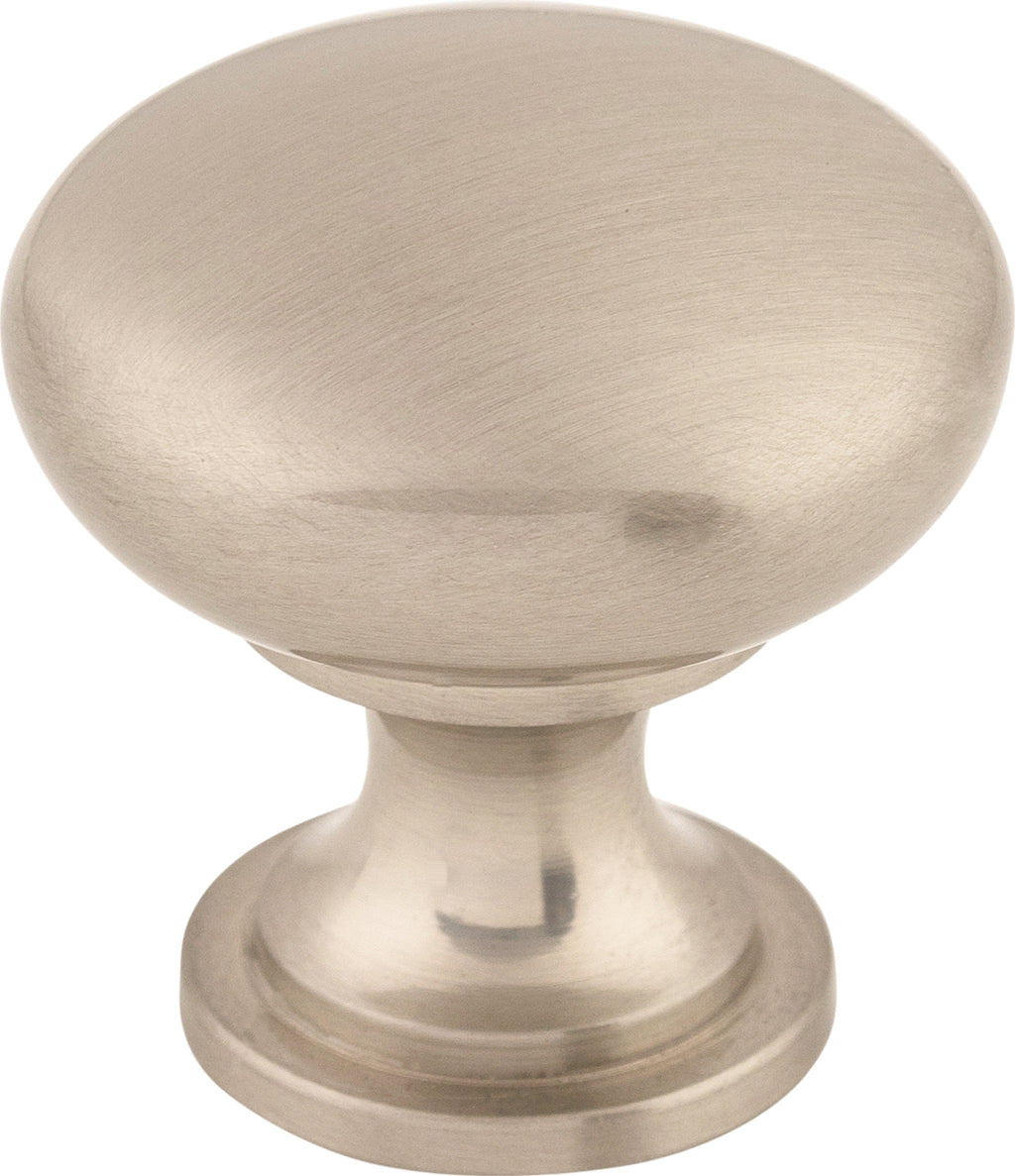 Top Knobs Hollow Series 1-3/16"L Knob, Brushed Satin Nickel