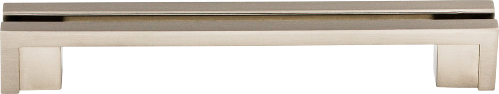 Top Knobs Flat Rail Series 5"(127mm) CC Pull, Brushed Satin Nickel