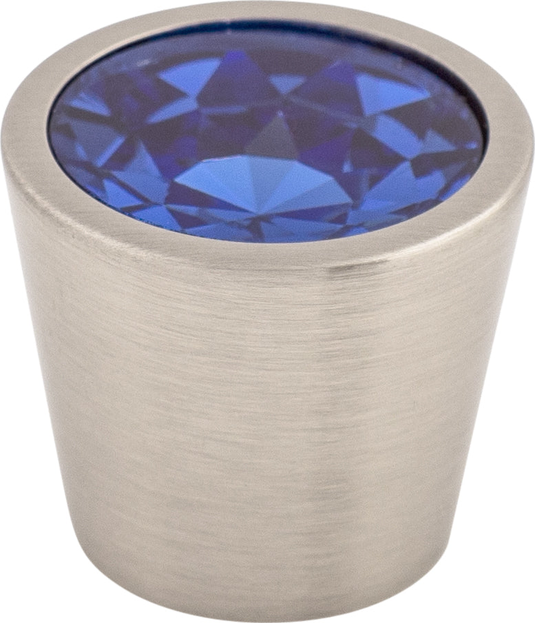 Top Knobs Blue Crystal Center Series 3/4"L Knob, 