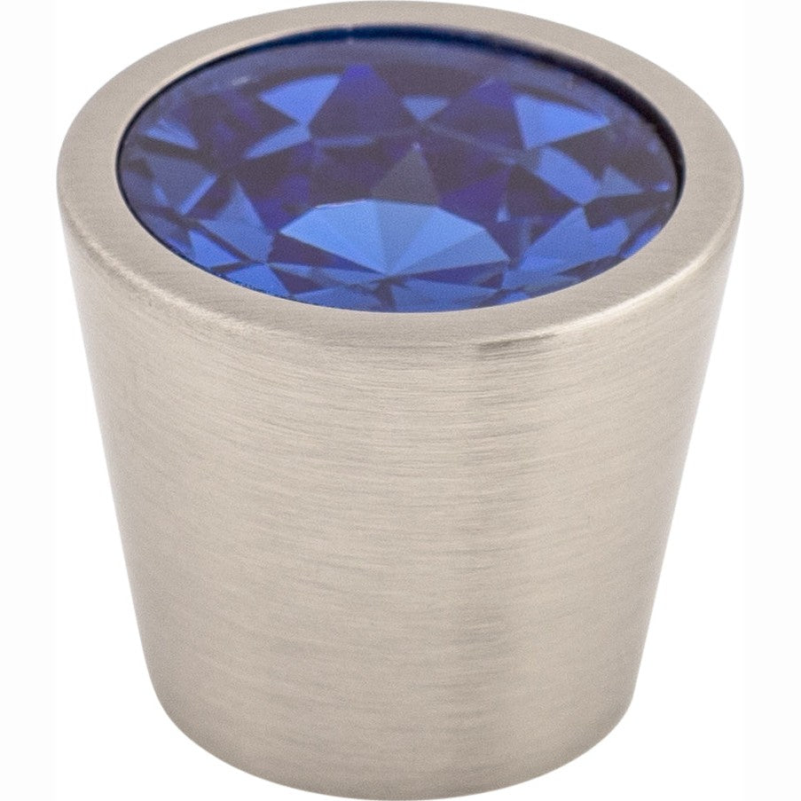 Top Knobs Blue Crystal Center Series 3/4"L Knob, 