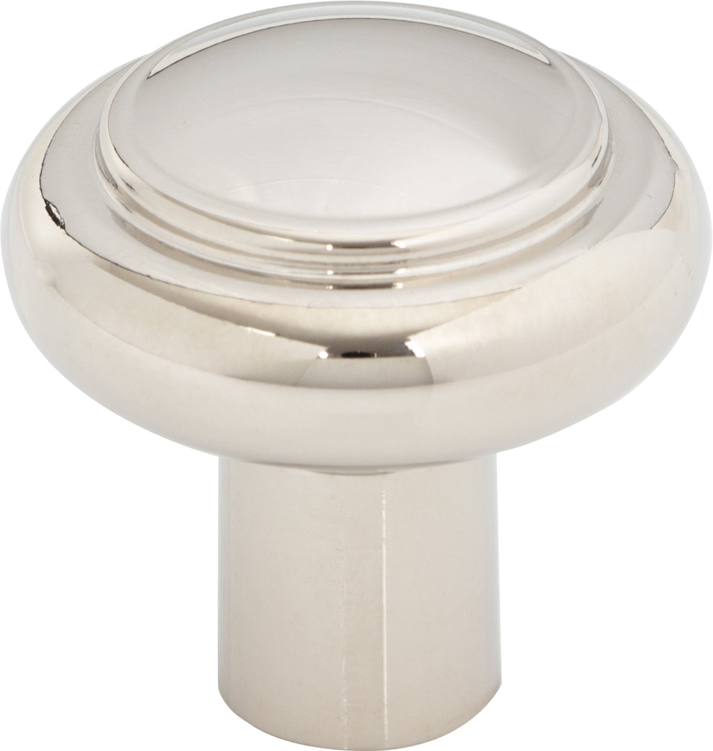Top Knobs Clarence Series 1-1/4"L Knob, Polished Nickel