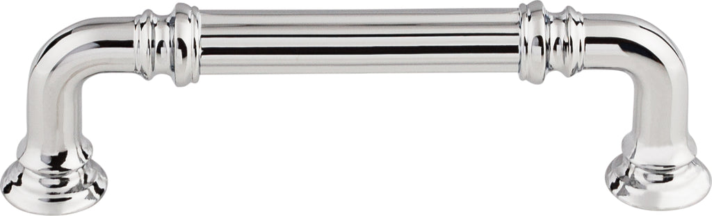 Top Knobs Reeded Series 3-3/4"(95mm) CC Pull, Polished Chrome