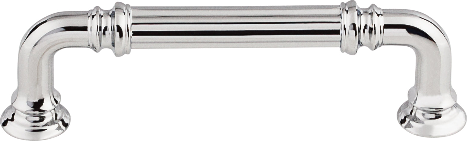 Top Knobs Reeded Series 3-3/4"(95mm) CC Pull, Polished Chrome