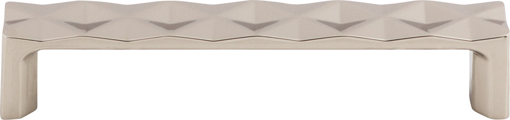 Top Knobs Quilted Series 5-1/16"(128mm) CC Pull, Polished Nickel