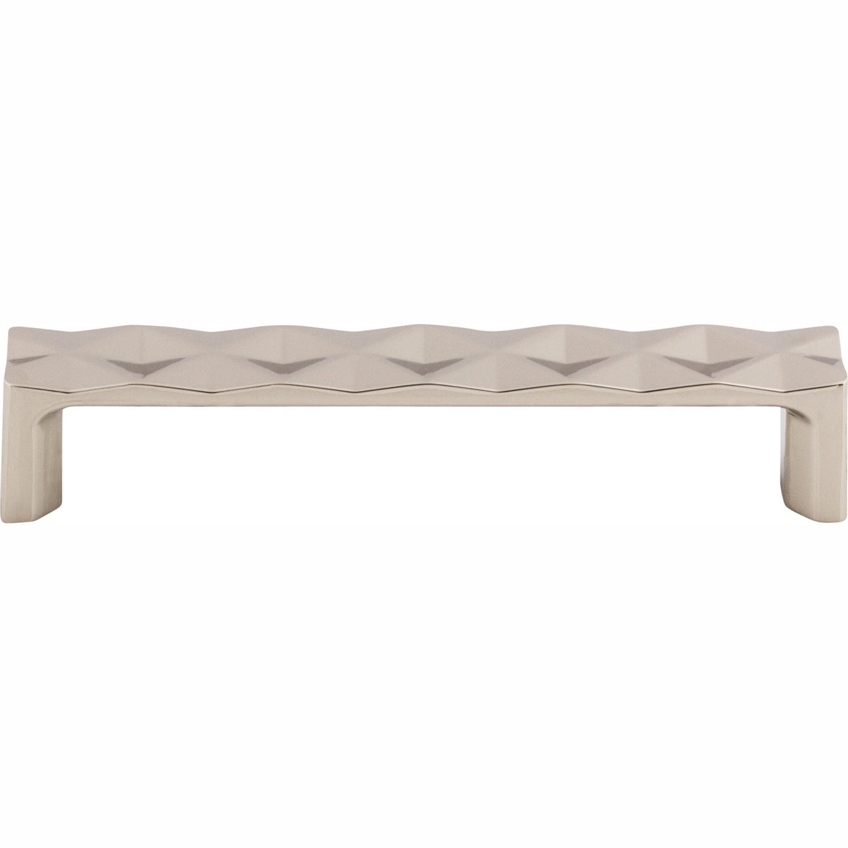 Top Knobs Quilted Series 5-1/16"(128mm) CC Pull, Polished Nickel