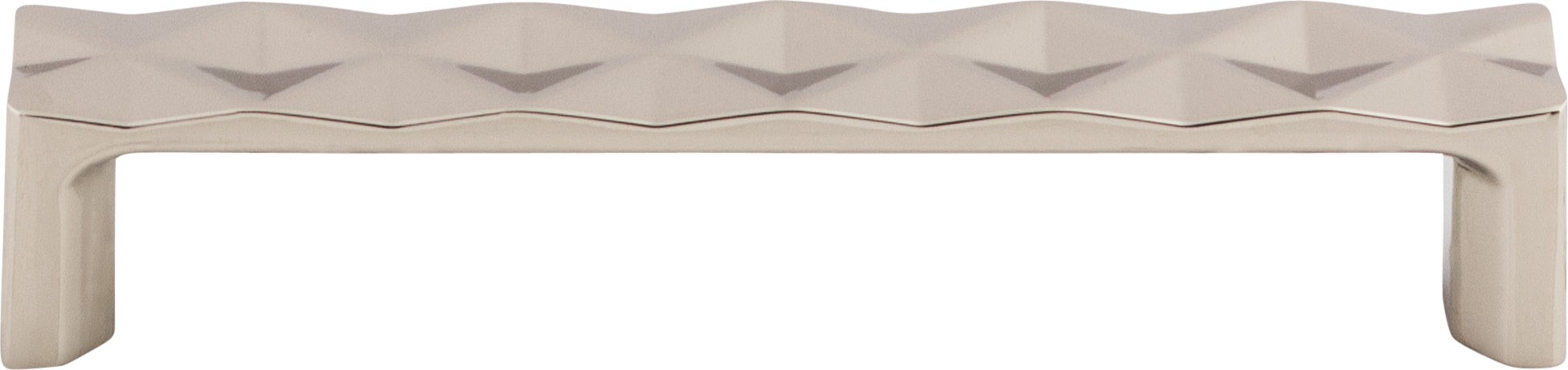 Top Knobs Quilted Series 5-1/16"(128mm) CC Pull, Polished Nickel