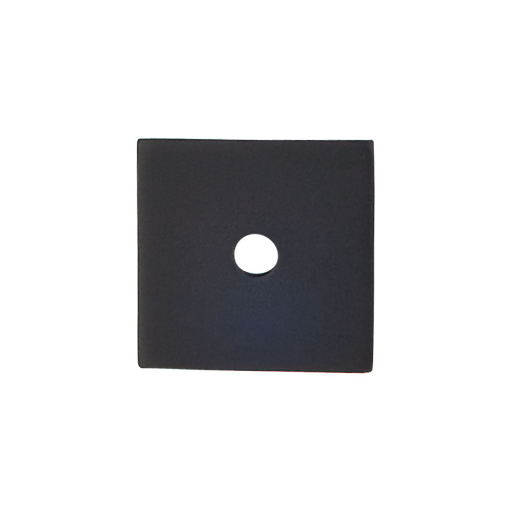 Top Knobs Square Series 1"L Backplate, Flat Black