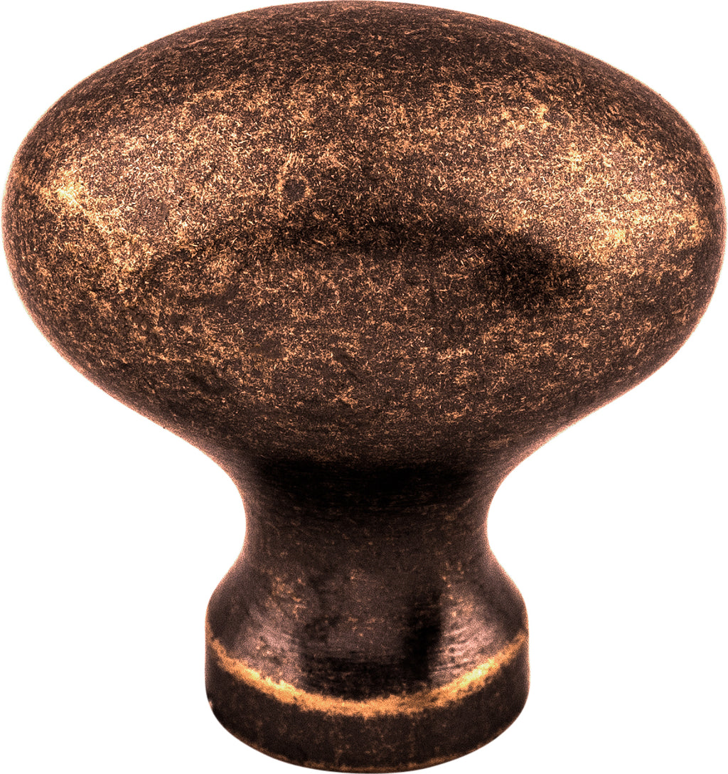 Top Knobs Egg Series 1-1/4"L Knob, Antique Copper