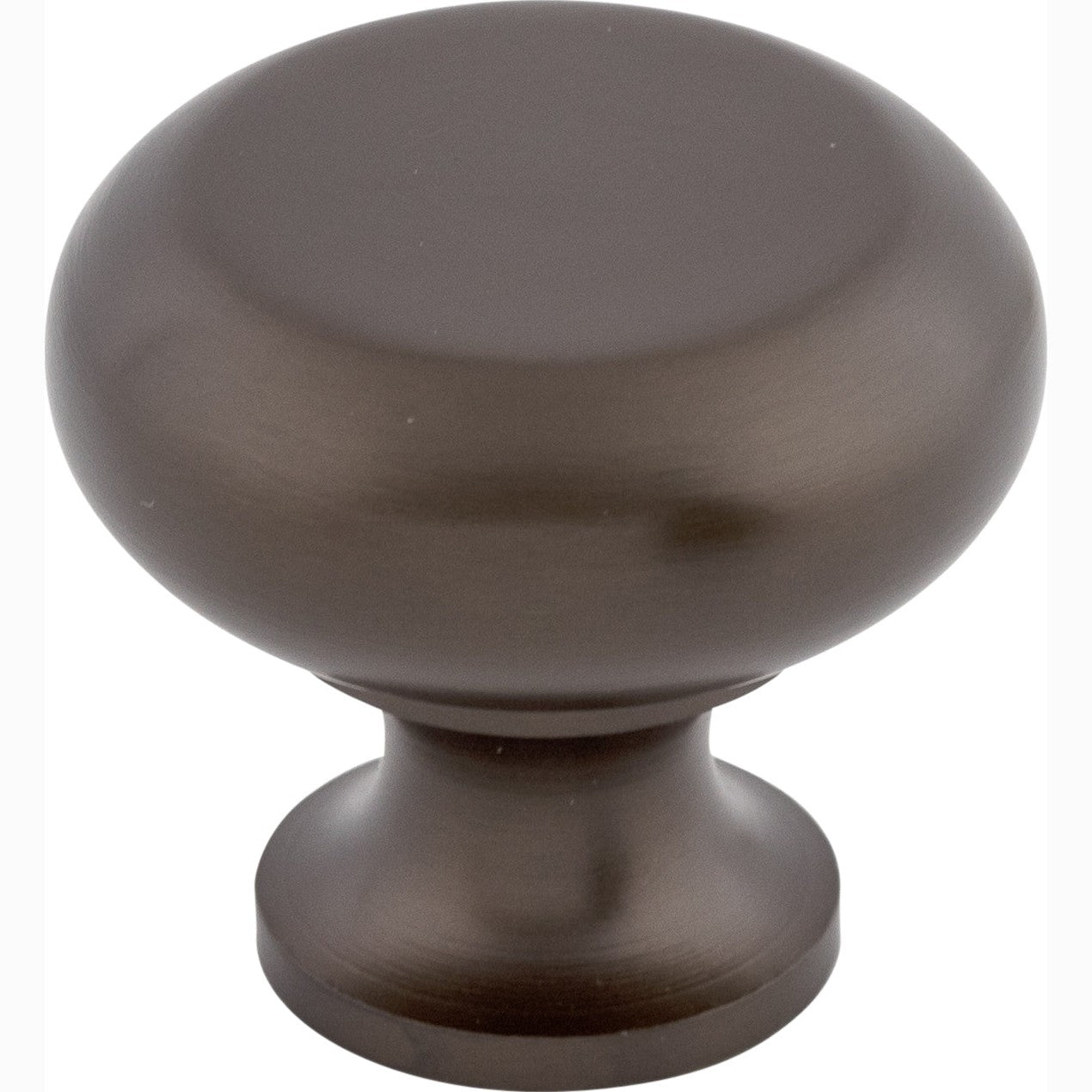 Top Knobs Flat Faced Series 1-1/4"L Knob, Oil Rubbed Bronze