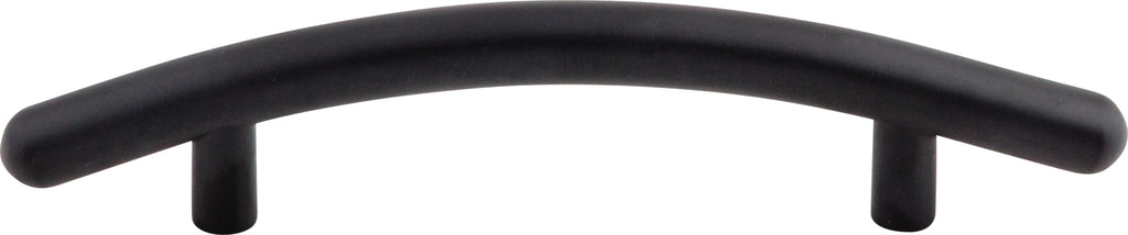 Top Knobs Curved Series 3-3/4"(95mm) CC Bar Pull, Flat Black