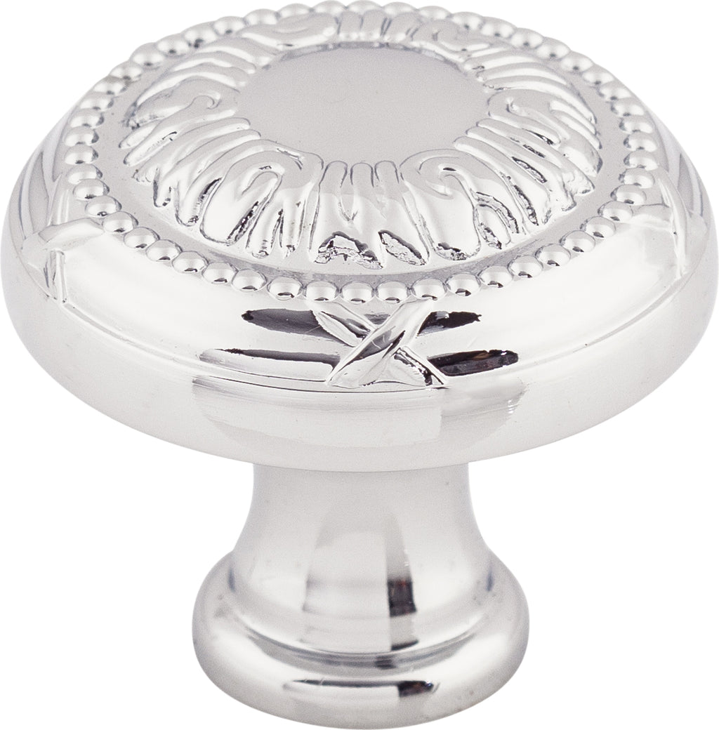 Top Knobs Ribbon Series 1-1/8"L Knob, Polished Chrome