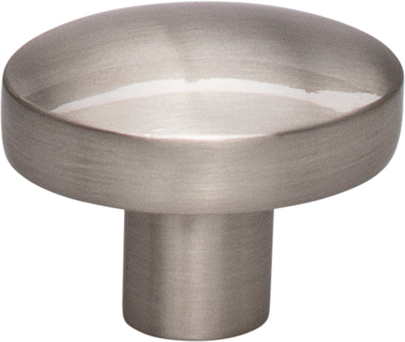 Top Knobs Hillmont Series 1-3/8"L Knob, Brushed Satin Nickel