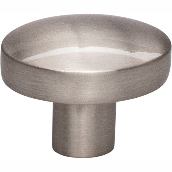 Top Knobs Hillmont Series 1-3/8"L Knob, Brushed Satin Nickel