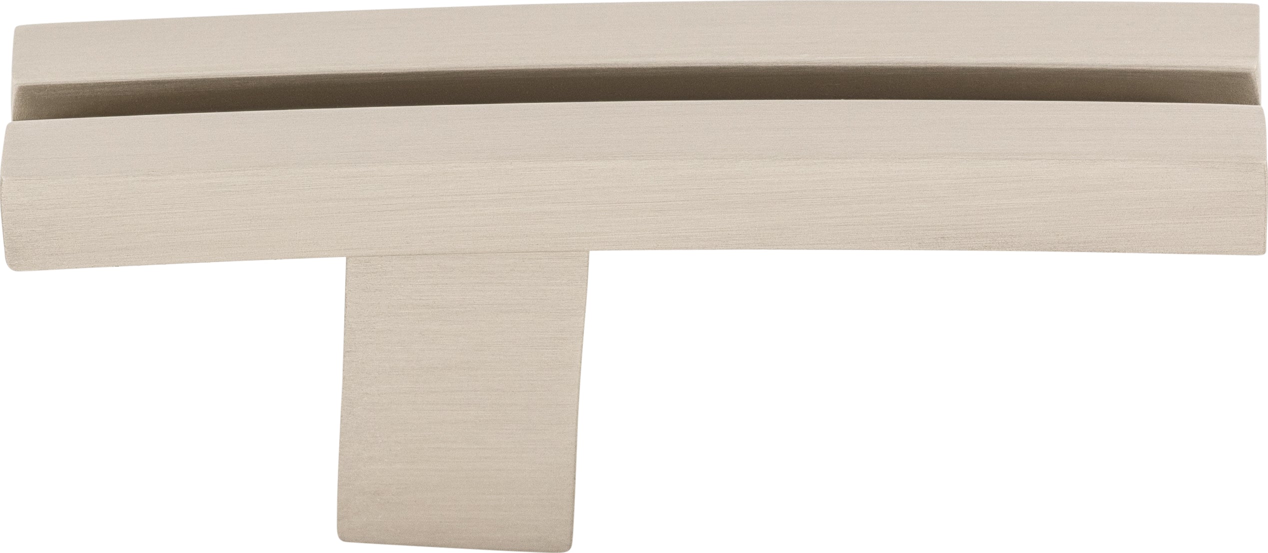 Top Knobs Inset Rail Series 2-5/8"L Knob, Brushed Satin Nickel