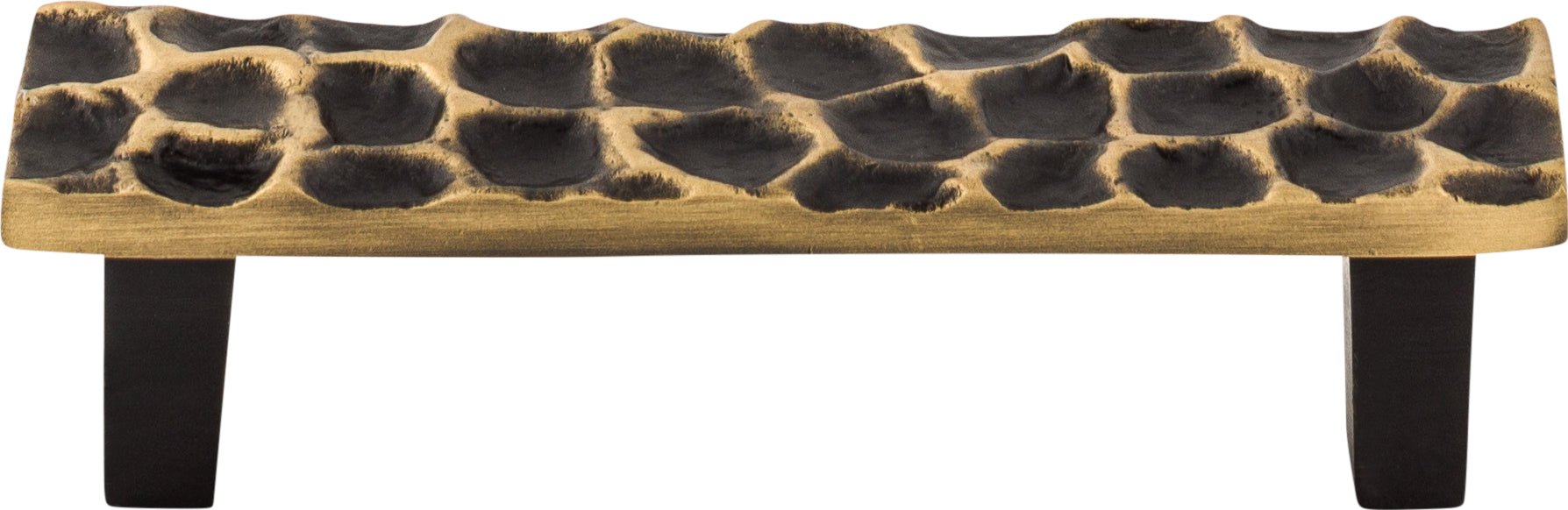 Top Knobs Cobblestone Series 3-3/4"(95mm) CC Pull, Brass Antique