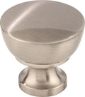 Top Knobs Bergen Series 1-1/4"L Knob, Brushed Satin Nickel