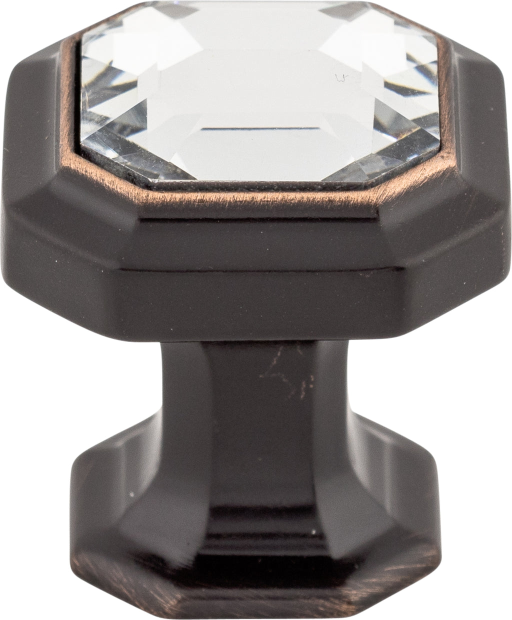 Top Knobs Crystal Emerald Series 1-1/8"L Knob, Tuscan Bronze