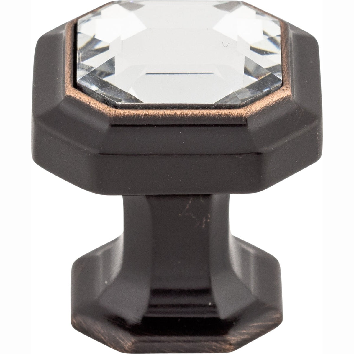 Top Knobs Crystal Emerald Series 1-1/8"L Knob, Tuscan Bronze