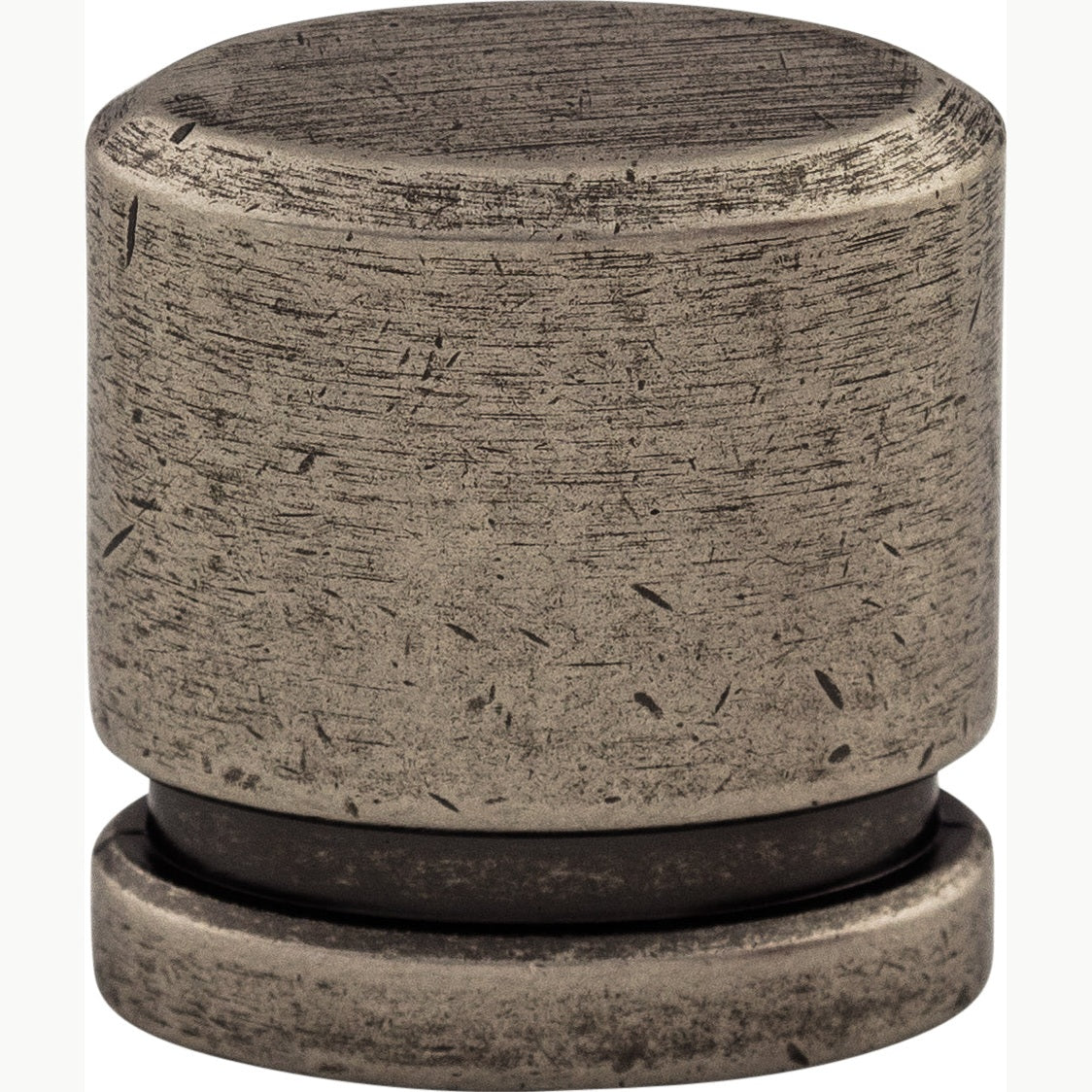 Top Knobs Oval Series 1"L Knob, Pewter Antique