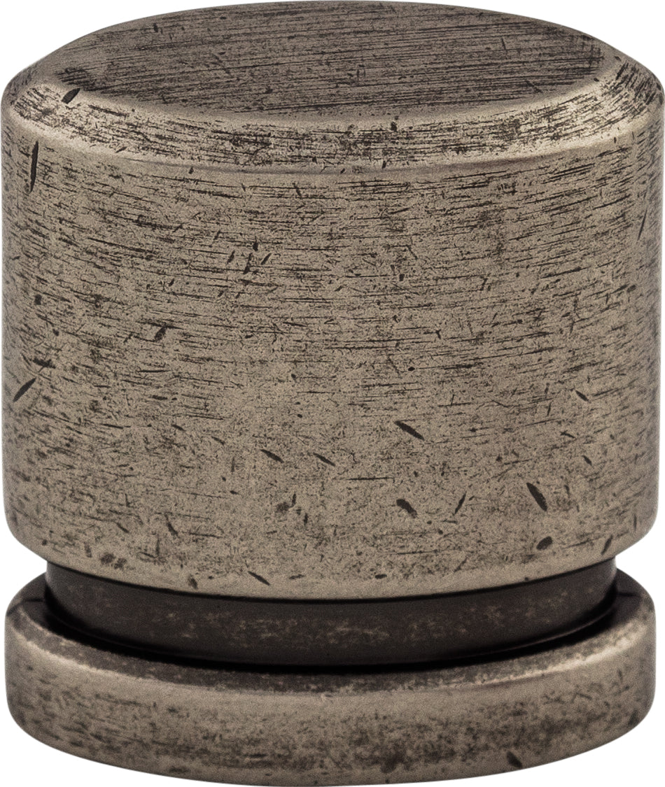 Top Knobs Oval Series 1"L Knob, Pewter Antique