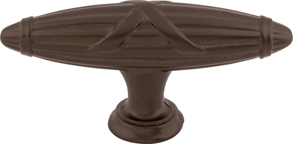 Top Knobs Ribbon & Reed Series 2-3/4"L T-Pull, Oil Rubbed Bronze