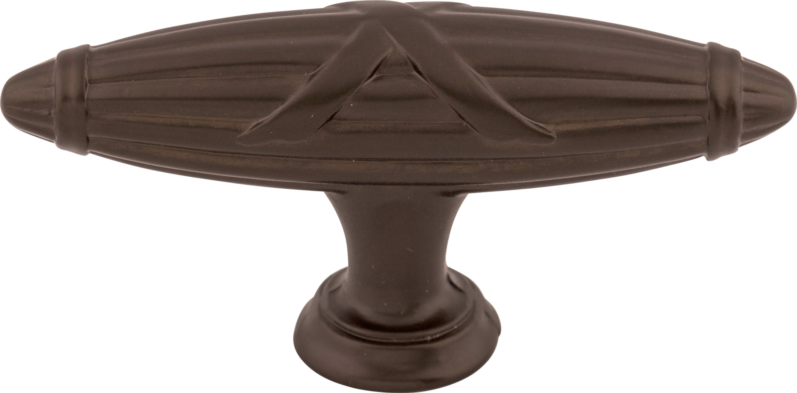Top Knobs Ribbon & Reed Series 2-3/4"L T-Pull, Oil Rubbed Bronze