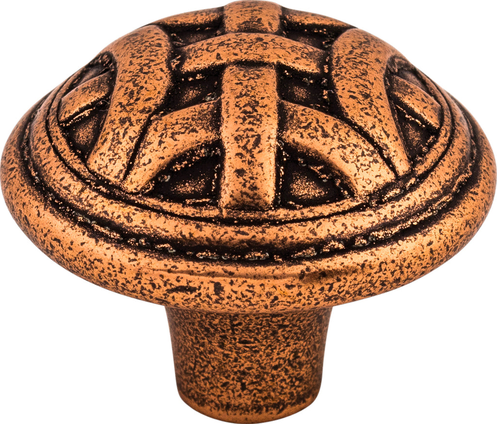Top Knobs Celtic Series 1-1/4"L Knob, Old English Copper